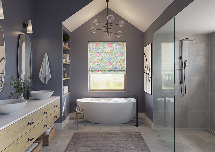 Los Angeles Velvet, Fruit Salad - Twist&Fit Roman Blind - Image 8